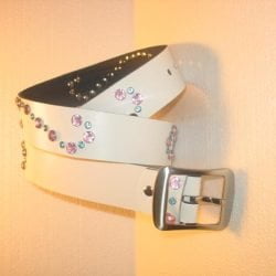 Leather belt with rivets 2