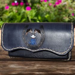 Usnjena torbica za na pas – podkev cowboy